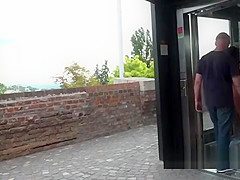 Petite Hungarian slaves disgraced in public