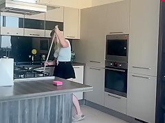 Pov Blonde Amateur Emilynoir Gets Fucked In The Kitchen And Sucks Cock