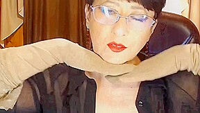 Pov licking nylon hand