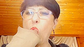 Pov licking nylon hand