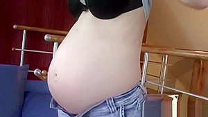 Pregnant Lady Fucked in Doggy Pose