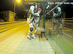Quick Risky Sex On Public Bus Stop Squirting Orgasm And Cum In My Mouth & More   Dada Deville