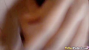 Quiet Pinay Grips Bed With Every Inch Stroked