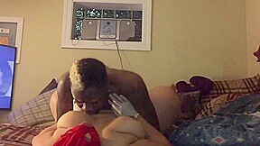 Red spandex mask play