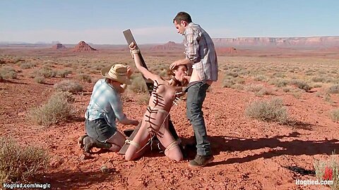 Redhead Hitchhiker Fucked In The Desert