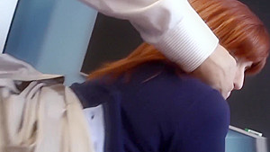 Redhead college ho soaked
