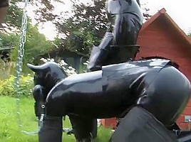 Rubber doggie