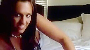 Sandy yardish smoking on webcam