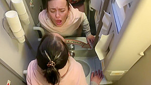 Sex in the toilet during the transatlantic flight