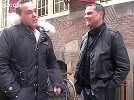 Sex trip guy fingers dutch hookers pussy
