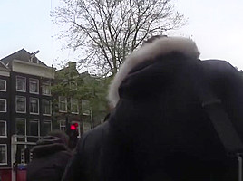 Sex trip guy fingers dutch hookers pussy