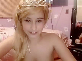 Sexy Blonde teen 18+ Girl Loves To Masturbate