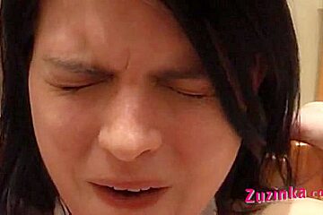 Sexy Zuzinka plays with her lesbian friend