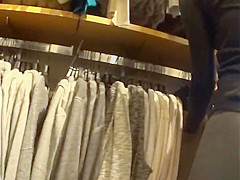 Sexy teen 18+ Girl in Leggings with Perfect Ass and Legs