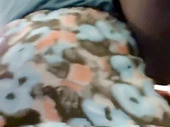 Shaved pussy in an upskirt