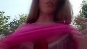 She fills all her holes with toy and cocks