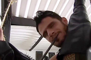 Shemale mistress makes her slave eat her ass