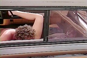 Skinny Brunette Is Hard Fucked By A Man On A Vehicle