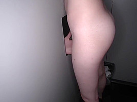 Skinny, white bitch with tiny tits is having sex from the back, with a black guy