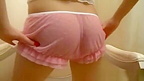 Slender teen 18+ Teasing Her Privates And Tits