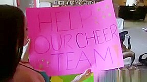 Slutty Cheerleading Squad Get Dirty With Car Wash Customer