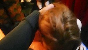 Slutty shop assistant is roughly facefucked by her boss with messy cumshot