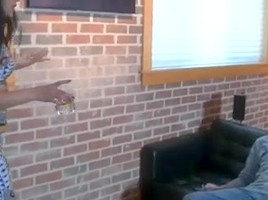 Smothering his face with her massive ass