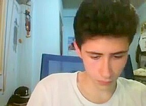 Spanish cute boy with tight round ass big cock on cam