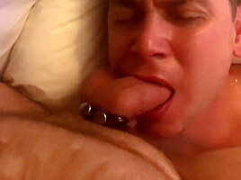 Spun chubby twink force fed my cock and spit Humiliating