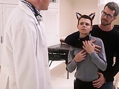 Step father And Step son Halloween Threesome