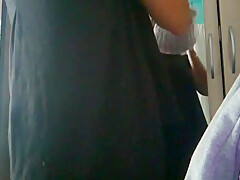 Step mom Will Clean Up In Pantyhose