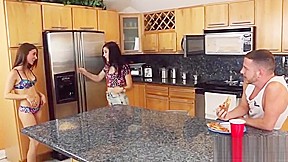 Step sisters fawn over their Step brother- rich family secrets
