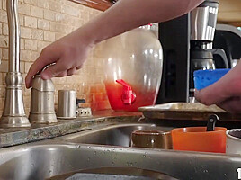 Stepmom Cali Rewarded Brad For Cleaning The Kitchen