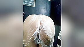 Stepsister-in-law Took Off Her Clothes In Front Of Stepbrother-in-law And Took A Naked Shower