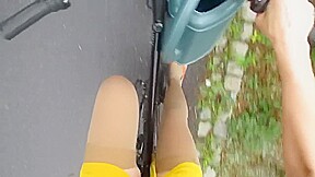Stinging Nettle Gardening Ruined Hands Bicycle Ride to Country Village Fun