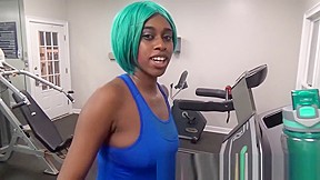 Stranger Fucking Cute Big Black Butt In Public Gym Exhibitionist Taboo Sex