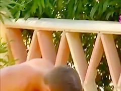 Stud getting three cock gang bang