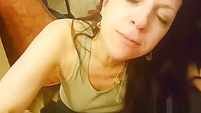 Submissive Wife Draininc Cock At Home