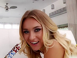 Sultry Blonde Babe Natalia Starr Butt Plugged And Analyzed