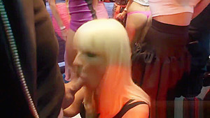 Sultry peaches give suck job and enjoy plowing and fuck orgy