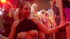 Sultry peaches give suck job and enjoy plowing and fuck orgy