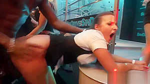 Sultry peaches give suck job and enjoy plowing and fuck orgy