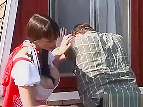 Summer Cummings in little red riding hood