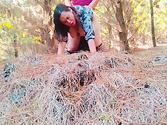Surprise Fuck In The Woods With Hot Bbw