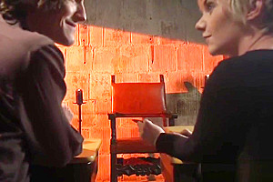 TS domina rimmed in threesome scene