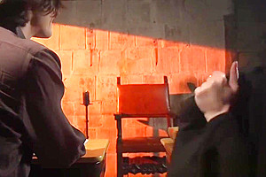 TS domina rimmed in threesome scene