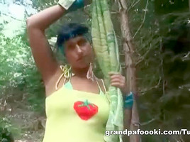 Tanned slut and granny slut are sucking big cock