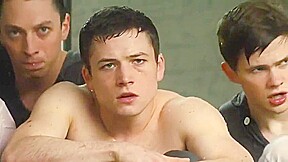 Taron Egerton Hot Sexy Bare Chested in Kingsman The Secret Service