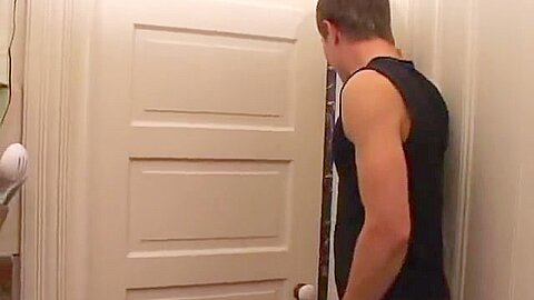 Tattoo'd guy gets sucked and fucked right out of the shower - Street Trade Studios