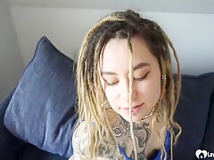Tattooed Babe From The Festival Gets Penetrated